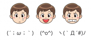 日本の顔文字