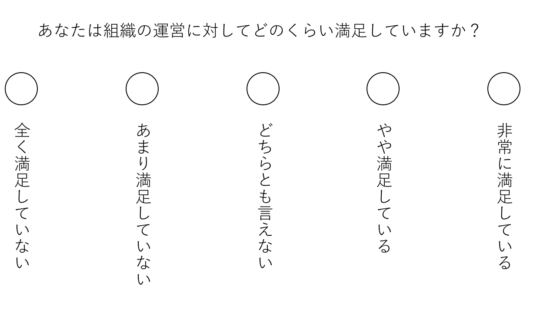 リッカート尺度の例