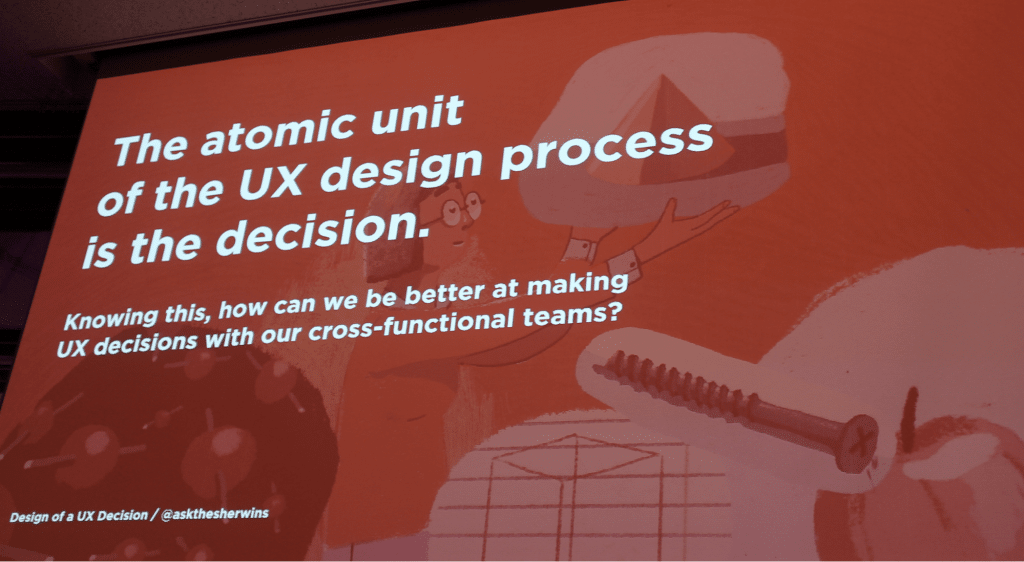 スライド　UXデザインの一番小さい単位は”判断・決定”