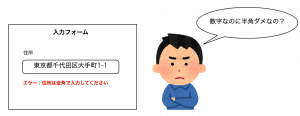 番地にも全角が要求されるとイライラする
