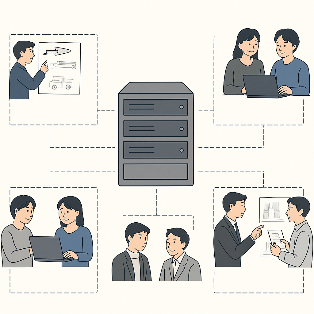 conway_system | UX TIMES 分担してシステム開発を行う様子