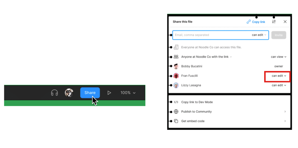 FigmaでのShare機能