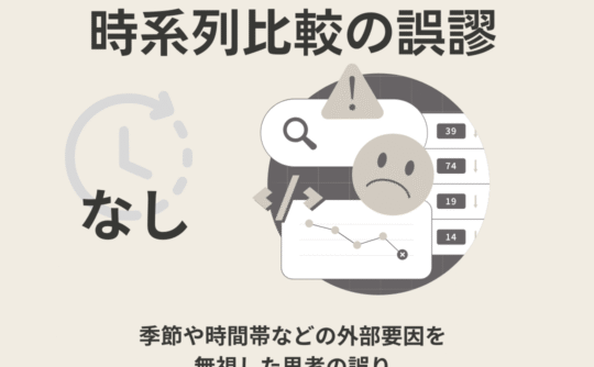 時系列比較の誤謬