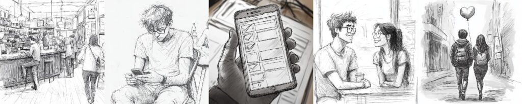 鉛筆スケッチ　まとめた写真