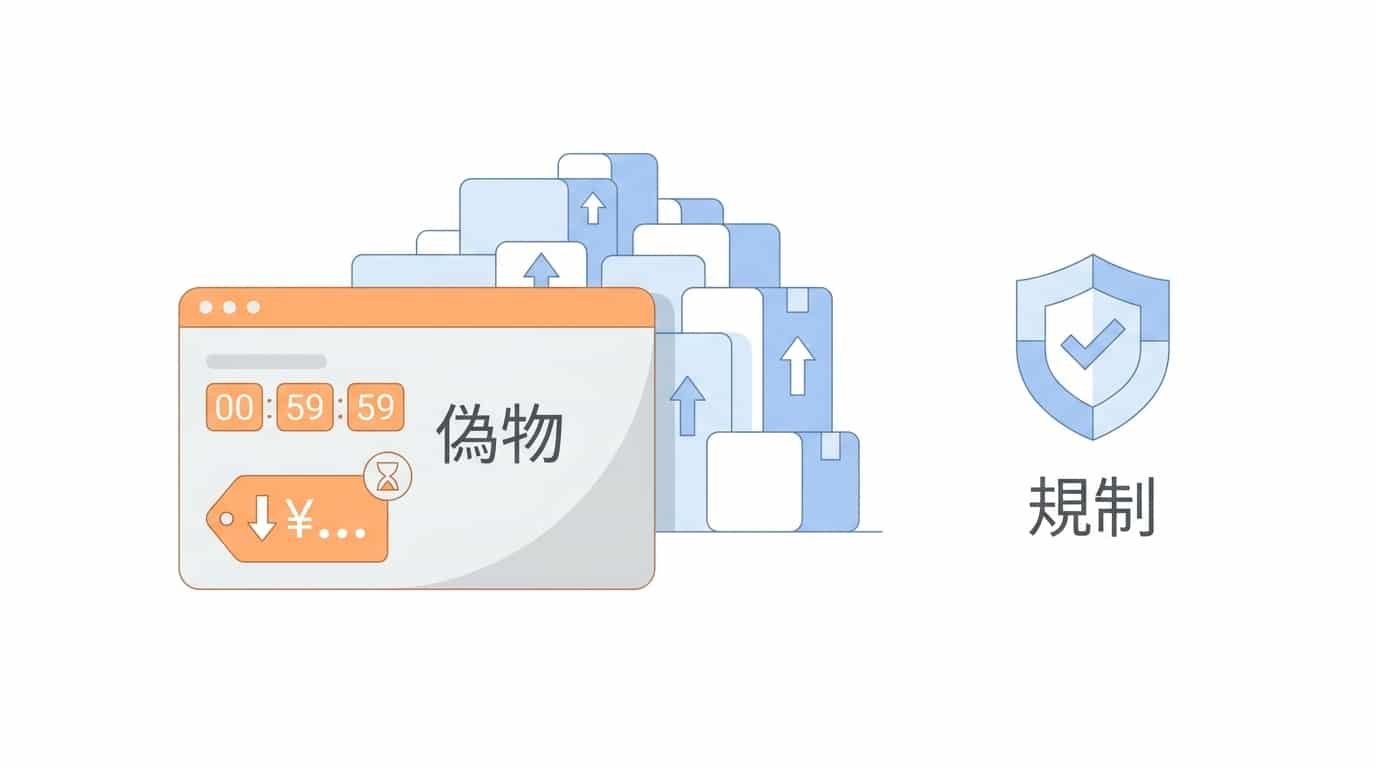 偽の希少性は規制の対象になるのイメージ