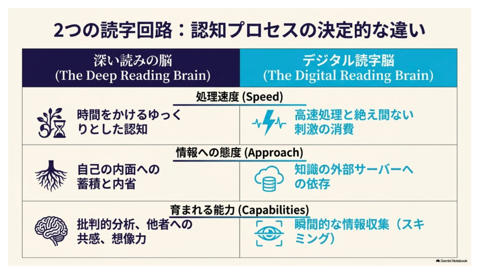 深い読みとデジタルでの読字の違い