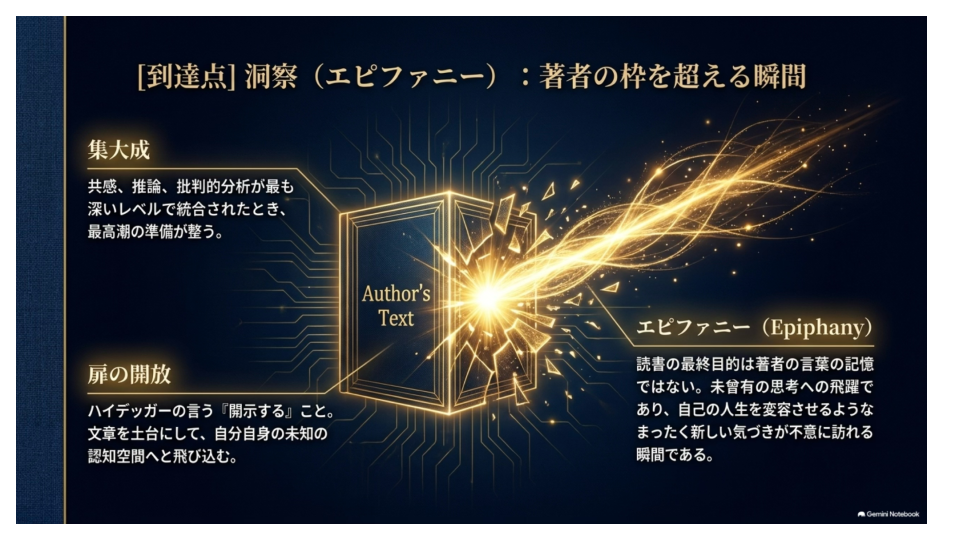 情報を得るだけではなく、自分の中で変化して新しい気づきや思想が生まれる